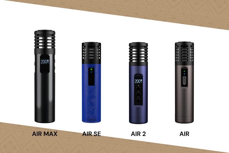 Gerações de vaporizadores Air da Arizer