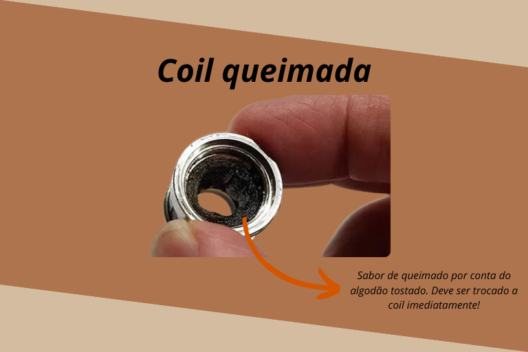 Coil com sabor de queimado